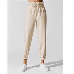 Carbon38 Stretch Woven Drawstring Pant NWT